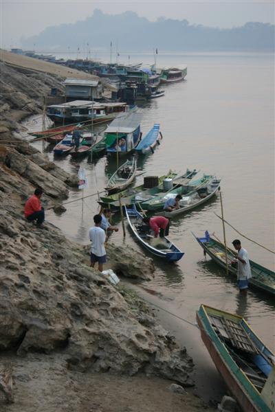 Boatmen on the mekong